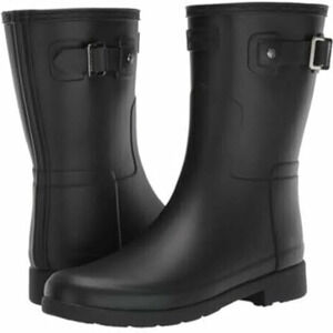 HUNTER Original Refined Short Waterproof Rain Boot. Sz: 7